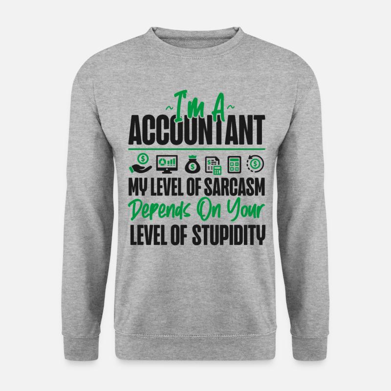 Comptable Comptable Comptable - Sweat-shirt Unisexe - gris chiné