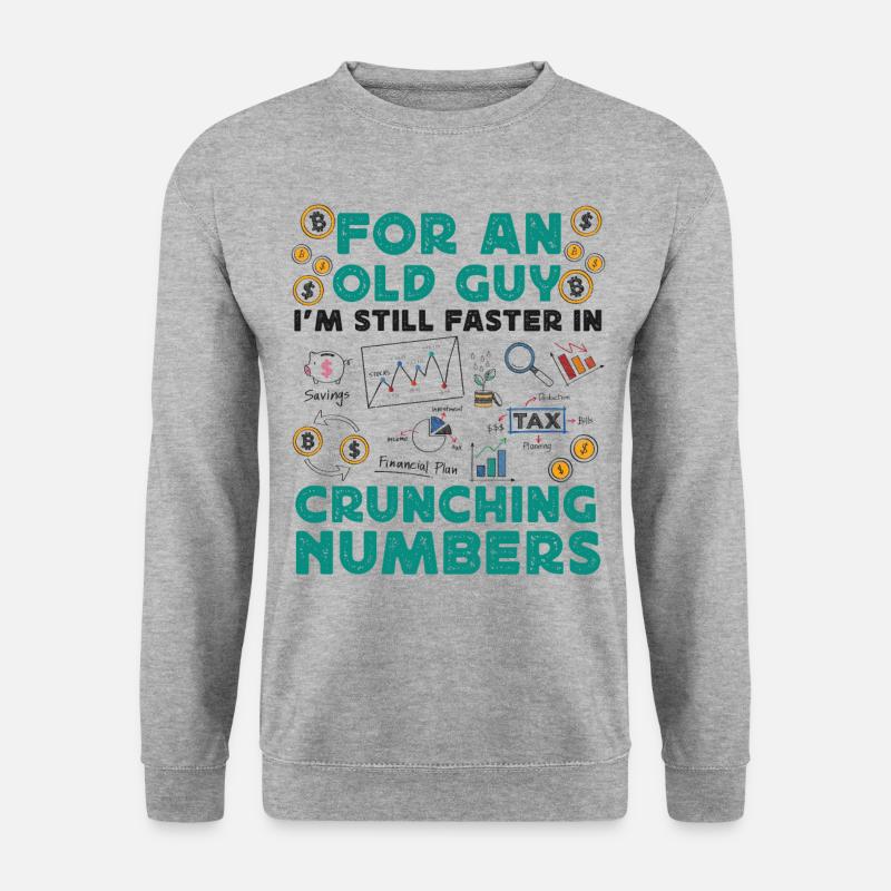 Accountant Bookkeeper Accounting - Unisex Pullover - Weißgrau meliert