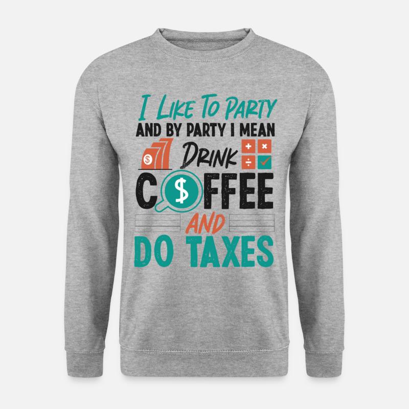 Accountant Bookkeeper Accounting - Unisex Pullover - Weißgrau meliert