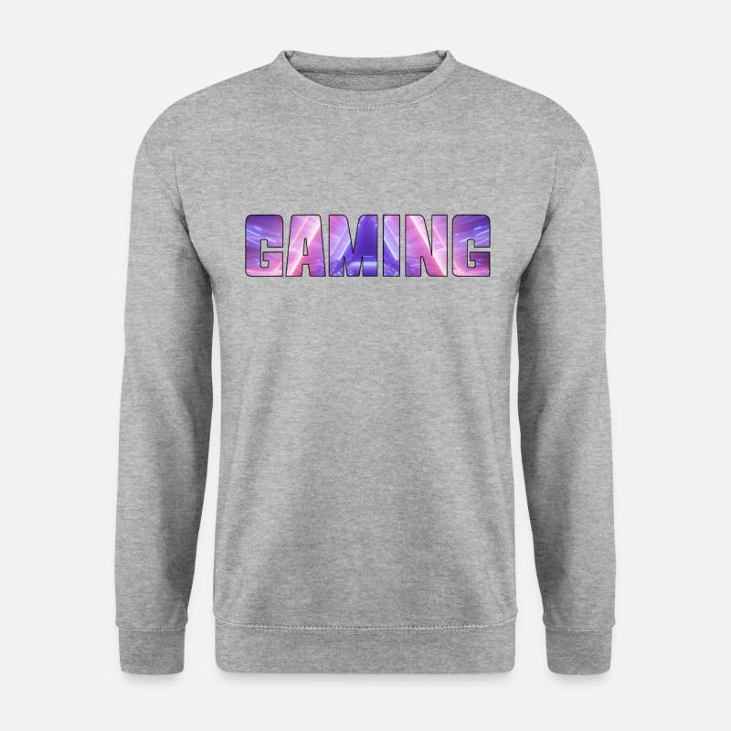 gaming - Unisex Pullover - Weißgrau meliert