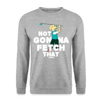 Golf Golf Golf Club Citation Dog Lovers - Sweat-shirt Unisexe - gris chiné - Devant - Alina (178cm) & Michal (187cm)