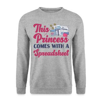 Comptable Comptable Comptable - Sweat-shirt Unisexe - gris chiné - Devant - Alina (178cm) & Michal (187cm)