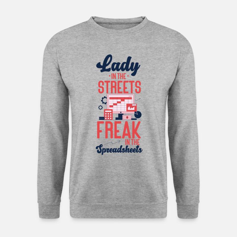Accountant Bookkeeper Accounting - Unisex Pullover - Weißgrau meliert