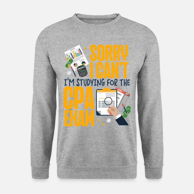 Accountant Bookkeeper Accounting - Unisex Pullover - Weißgrau meliert