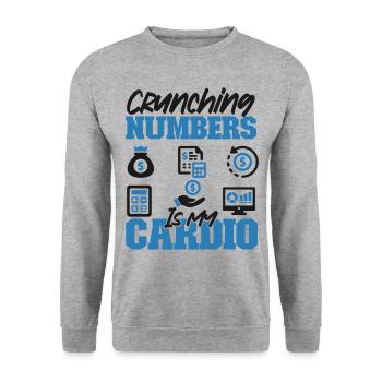 Accountant Bookkeeper Accounting - Unisex Pullover - Weißgrau meliert - Vorne - Alina (178cm) & Michal (187cm)