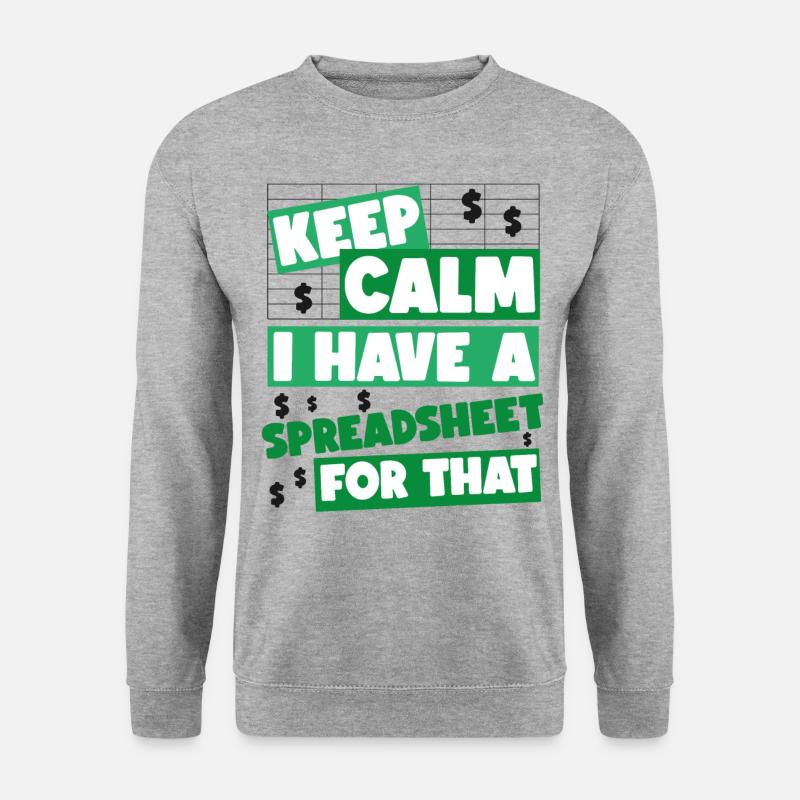 Accountant Bookkeeper Accounting - Unisex Pullover - Weißgrau meliert