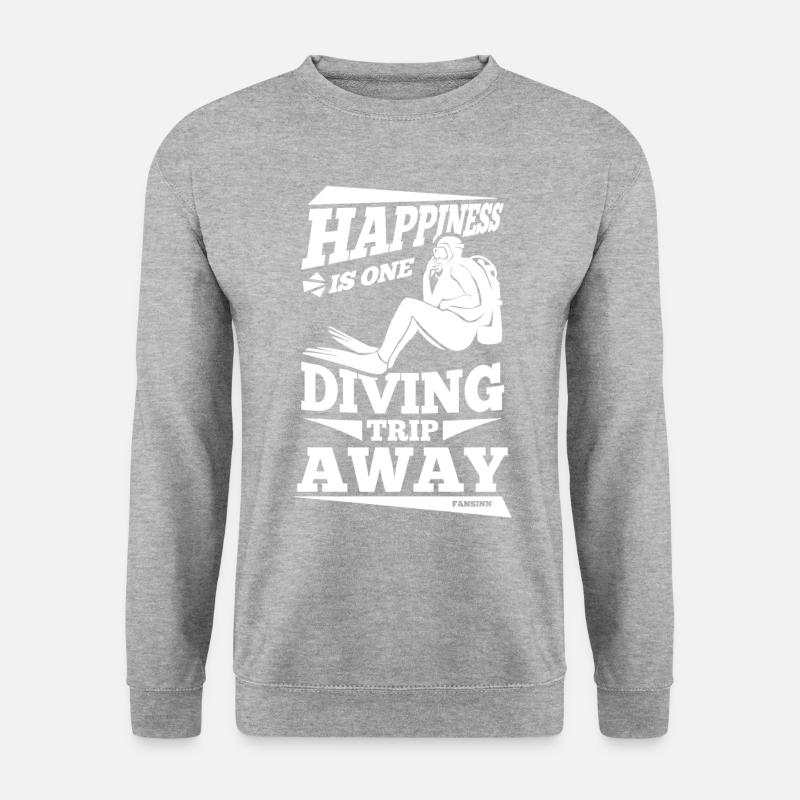 Tauchen - Unisex Pullover - Weißgrau meliert