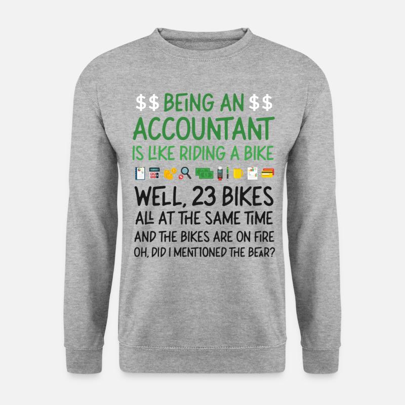 Comptable Comptable Comptable - Sweat-shirt Unisexe - gris chiné