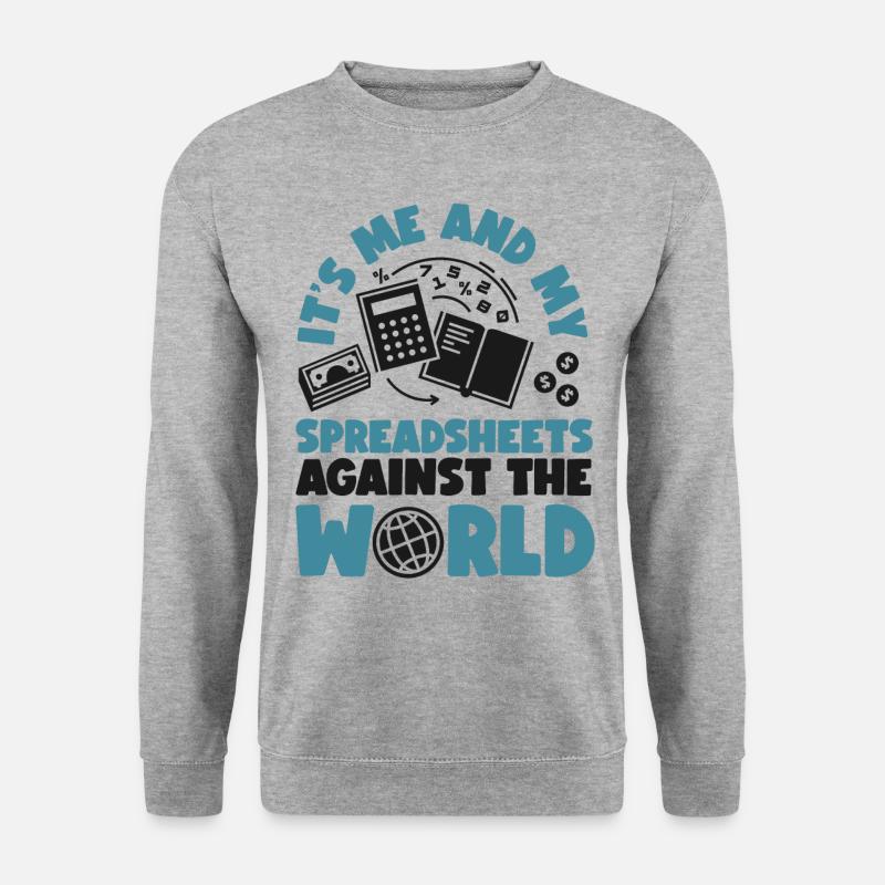 Accountant Bookkeeper Accounting - Unisex Pullover - Weißgrau meliert