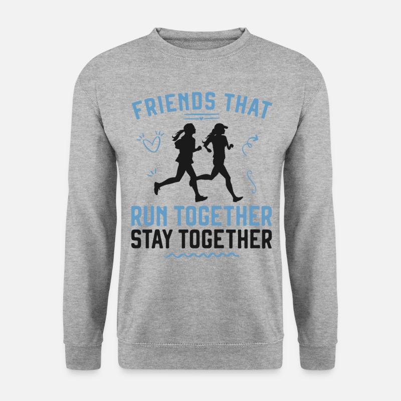 Running Runner Half Marathon - Unisex Sweatshirt - salt & pepper