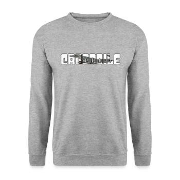 Crocodile - Sweat-shirt Unisexe - gris chiné - Devant - Alina (178cm) & Michal (187cm)