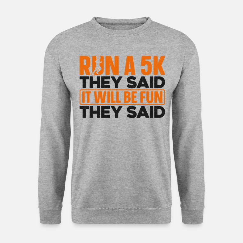 Running Runner Half Marathon - Unisex Pullover - Weißgrau meliert