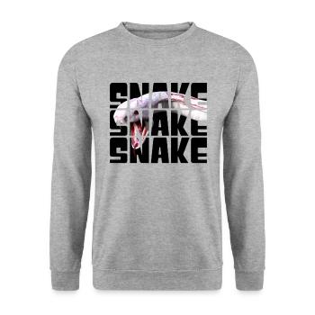 Serpent - Sweat-shirt Unisexe - gris chiné - Devant - Alina (178cm) & Michal (187cm)
