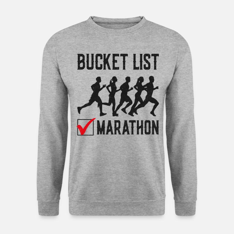 Running Runner Half Marathon - Unisex Sweatshirt - salt & pepper