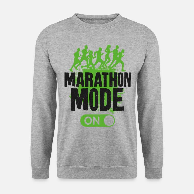 Running Runner Half Marathon - Unisex Sweatshirt - salt & pepper