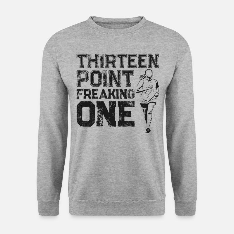Running Runner Half Marathon - Unisex Pullover - Weißgrau meliert
