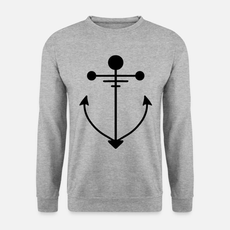 Anchor Black - Unisex Sweatshirt - salt & pepper