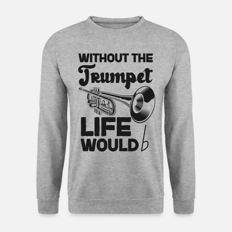 Trompettiste B bémol sans le - Sweat-shirt Unisexe - gris chiné