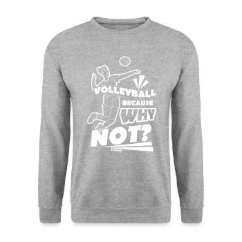 Volley-ball - Sweat-shirt Unisexe - gris chiné - Devant - Alina (178cm) & Michal (187cm)