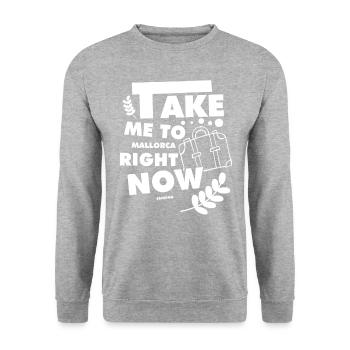 Mallorca Holiday Travel Recreation - Unisex Sweatshirt - salt & pepper - Front - Alina (178cm) & Michal (187cm)
