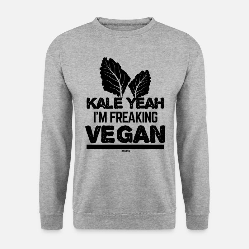 verrückt vegan - Unisex Pullover - Weißgrau meliert