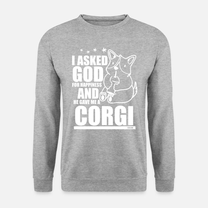 Corgi - Sweat-shirt Unisexe - gris chiné