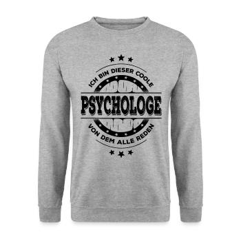 Psychologe Geburtstag Psychologie Geschenk - Unisex Pullover - Weißgrau meliert - Vorne - Alina (178cm) & Michal (187cm)