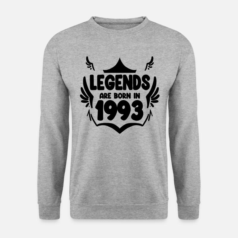 1993 - Jahrgang 1993 - Unisex Pullover - Weißgrau meliert