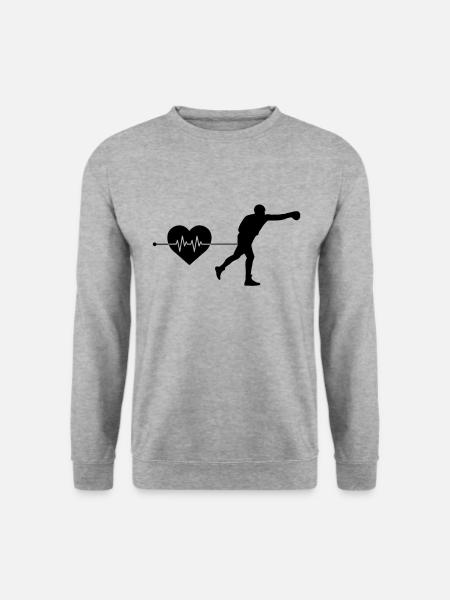 Boxing heartbeat - Unisex Sweatshirt - salt & pepper