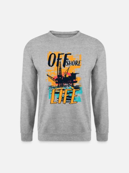 Vie offshore - Sweat-shirt Unisexe - gris chiné