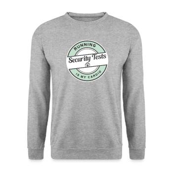 Cybersecurity - IT Security Computer Scientist - Unisex Sweatshirt - salt & pepper - Front - Alina (178cm) & Michal (187cm)