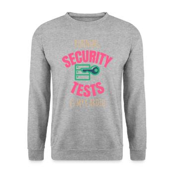 Cybersecurity - IT-Sicherheit Informatiker - Unisex Pullover - Weißgrau meliert - Vorne - Alina (178cm) & Michal (187cm)