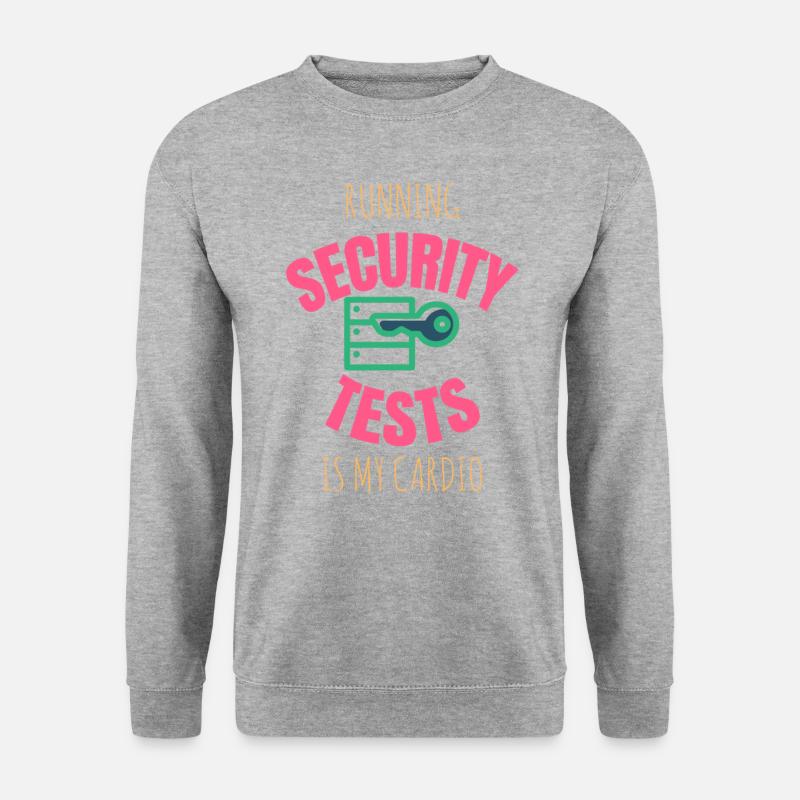 Cybersecurity - IT-Sicherheit Informatiker - Unisex Pullover - Weißgrau meliert