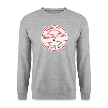 Cybersecurity - IT Security Computer Scientist - Unisex Sweatshirt - salt & pepper - Front - Alina (178cm) & Michal (187cm)