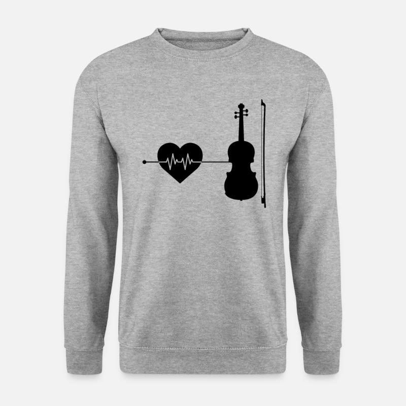 Violin Violin Heartbeat - Unisex Sweatshirt - salt & pepper