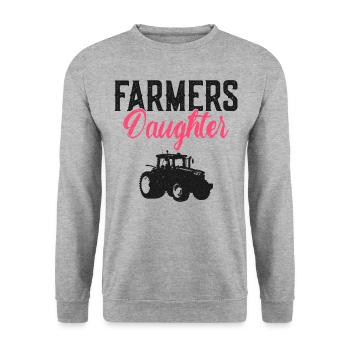Farming Farmer Daughter Vintage - Unisex Sweatshirt - salt & pepper - Front - Alina (178cm) & Michal (187cm)