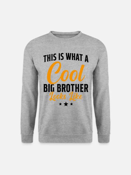 Big Brother Geschenk Humor - Unisex Pullover - Weißgrau meliert