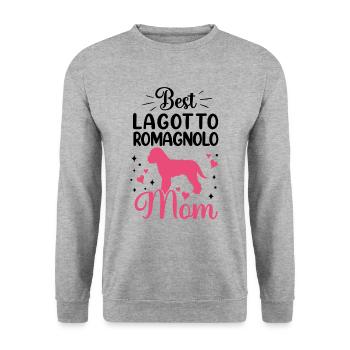 Best Lagotto Romagnolo Mama Truffle Dog - Unisex Sweatshirt - salt & pepper - Front - Alina (178cm) & Michal (187cm)