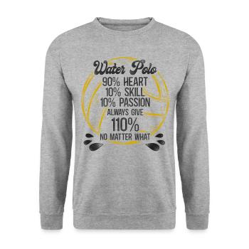 Water Polo Vintage Water Polo 90% - Unisex Pullover - Weißgrau meliert - Vorne - Alina (178cm) & Michal (187cm)