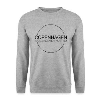 Copenhagen Saying - Unisex Sweatshirt - salt & pepper - Front - Alina (178cm) & Michal (187cm)