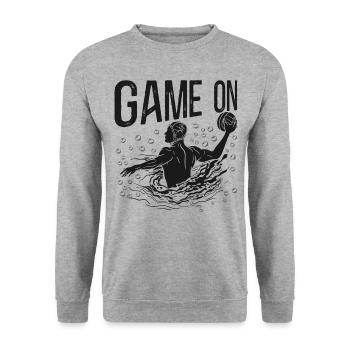 Water Polo Game On - Unisex Sweatshirt - salt & pepper - Front - Alina (178cm) & Michal (187cm)