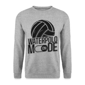 Water Polo Water Polo Mode On - Unisex Sweatshirt - salt & pepper - Front - Alina (178cm) & Michal (187cm)