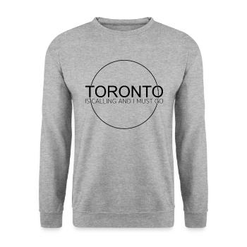 Citation de Toronto - Sweat-shirt Unisexe - gris chiné - Devant - Alina (178cm) & Michal (187cm)