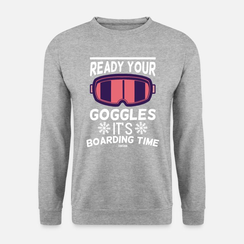 Snowboarding - Unisex Sweatshirt - salt & pepper