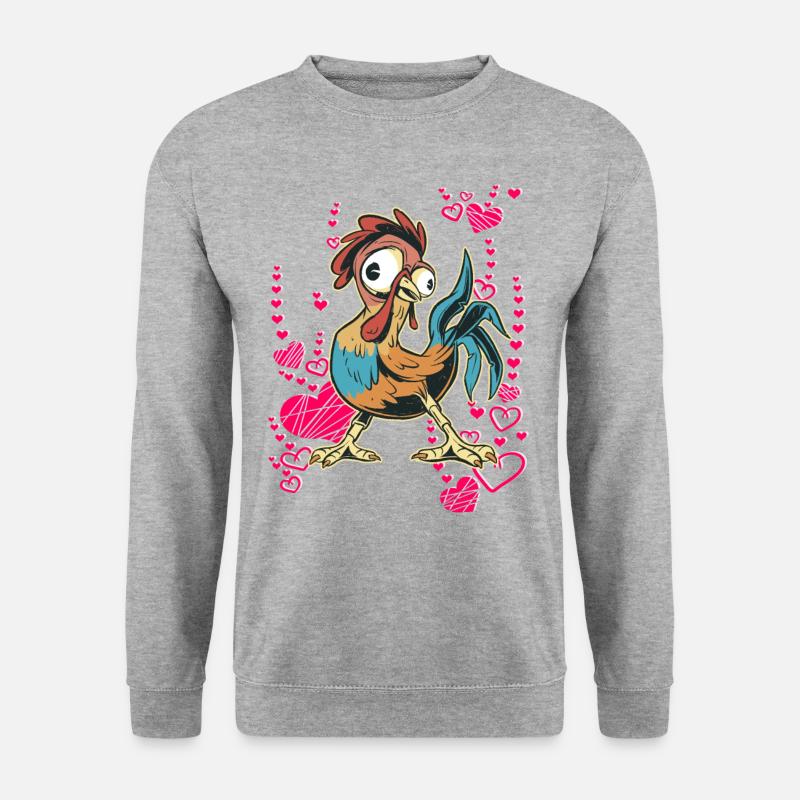 cool rooster - Unisex Sweatshirt - salt & pepper