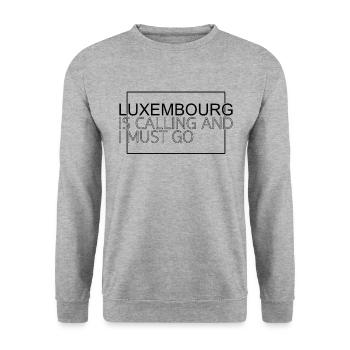 Décision luxembourgeoise - Sweat-shirt Unisexe - gris chiné - Devant - Alina (178cm) & Michal (187cm)