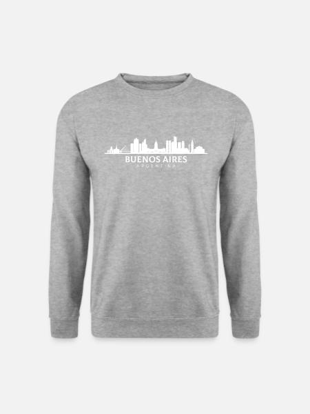Buenos aires argentina, argentinian - Unisex Pullover - Weißgrau meliert