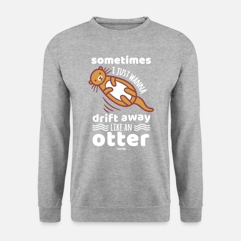 Otter - Unisex Pullover - Weißgrau meliert
