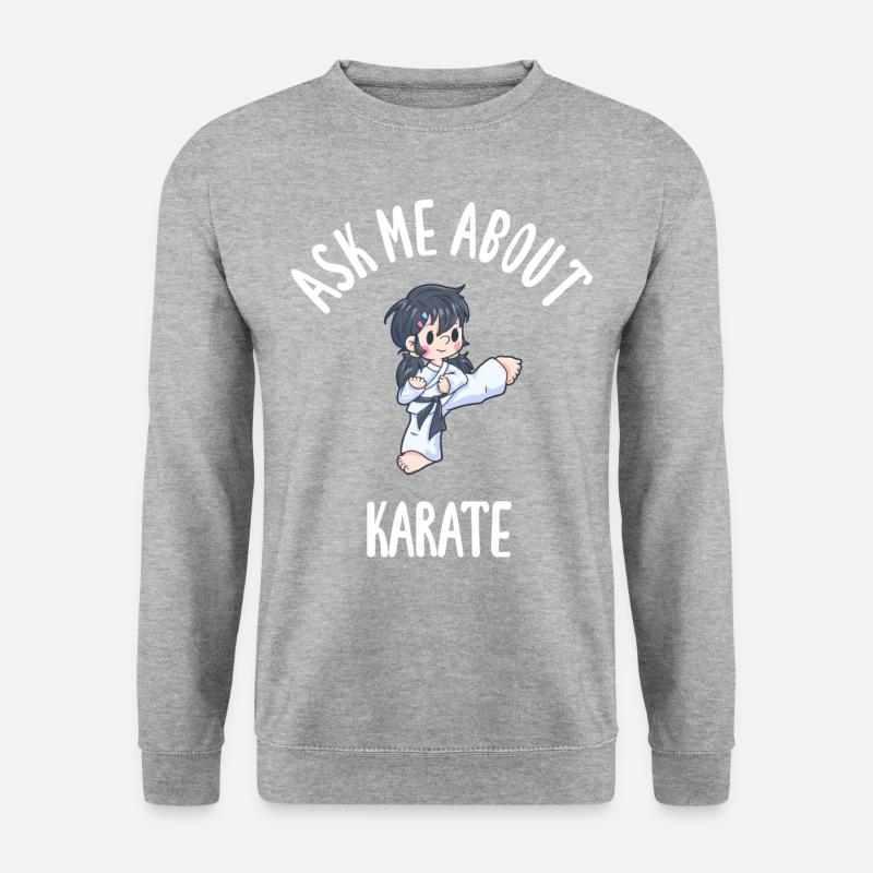 Ask Me About Karate - Unisex Sweatshirt - salt & pepper