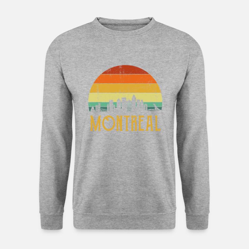 Montreal Quebec, Canada montreal - Unisex Pullover - Weißgrau meliert